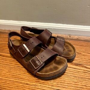 Birkenstock Milano 38 Brown Leather